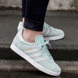 mint green adidas gazelle